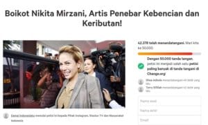 Nikita Mirzani Boikot