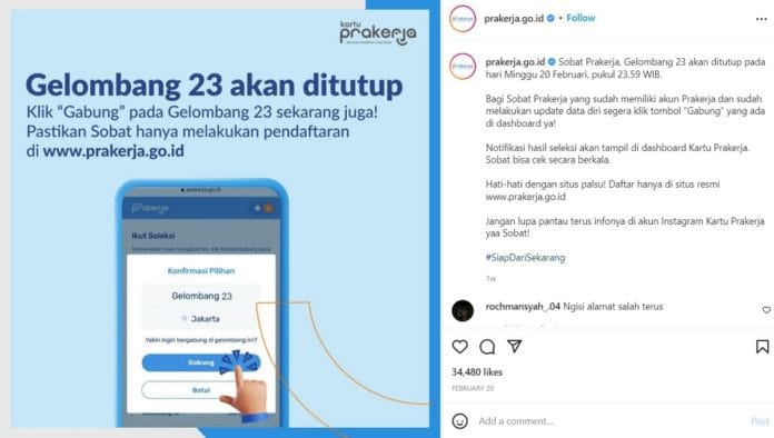 PENGUMUMAN KARTU PRAKERJA GELOMBANG 23 Pengumuman resmi Kartu Prakerja Gelombang 23
