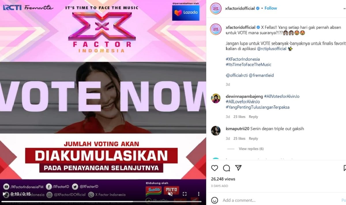 Rcti plus x factor