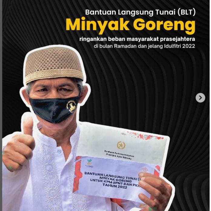 BLT MINYAK GORENG 1  BLT Minyak Goreng Harus Habis Disalurkan Sebelum Lebaran, Ini Cara Cek Penerima