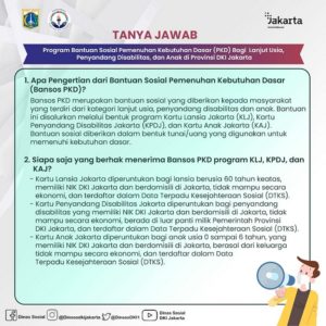 Kartu Lansia Jakarta (KLJ) 2022 cair