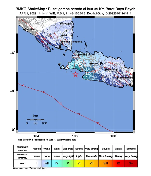 Gempa 5,1 guncang Bayah Banten, warga jakarta rasakan guncangan lemah