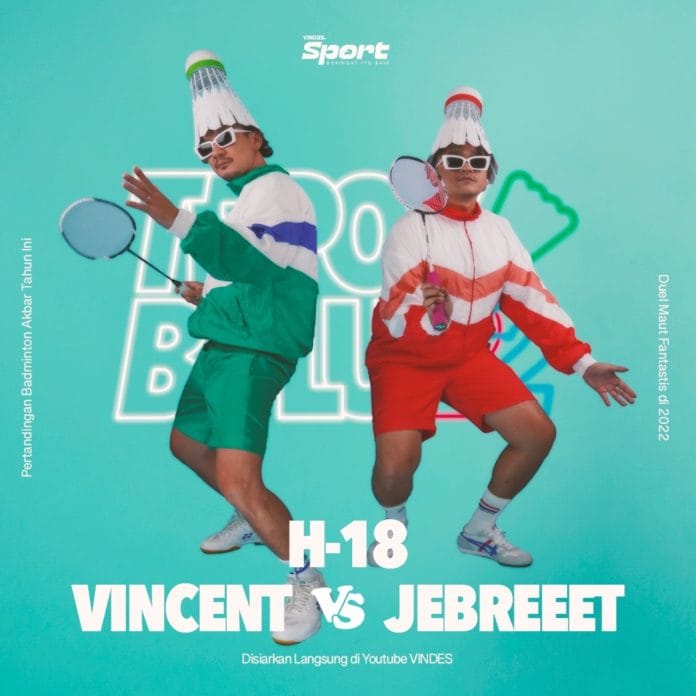 Vincent vs Valentino Jebret Bulu Tangkis