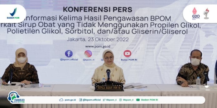 Konferensi Pers BPOM