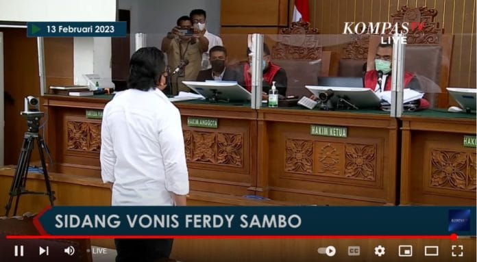 Hakim Jatuhkan Vonis Hukuman Mati untuk Ferdy Sambo