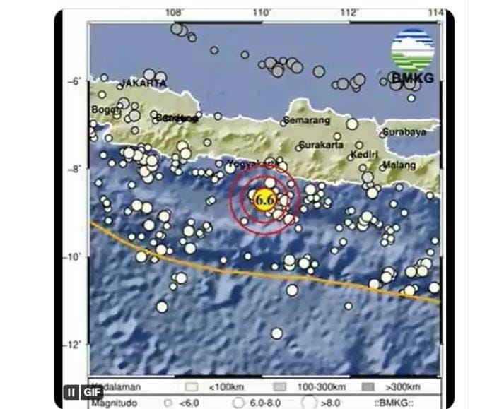 Gempa di Bantul Daerah Istimewa Yogyakarta