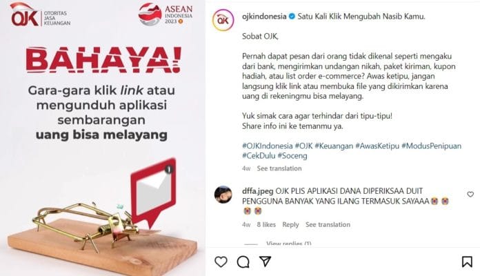 Tips dari OJK Hindari dan Apabila Sudah Terlanjur Klik Aplikasi Tipu-tipu di HP