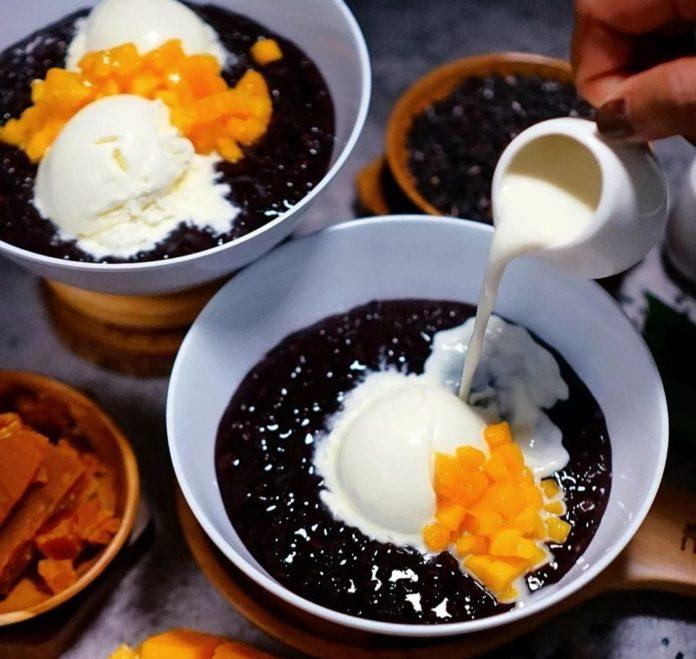 Ilustrasi bubur ketan hitam