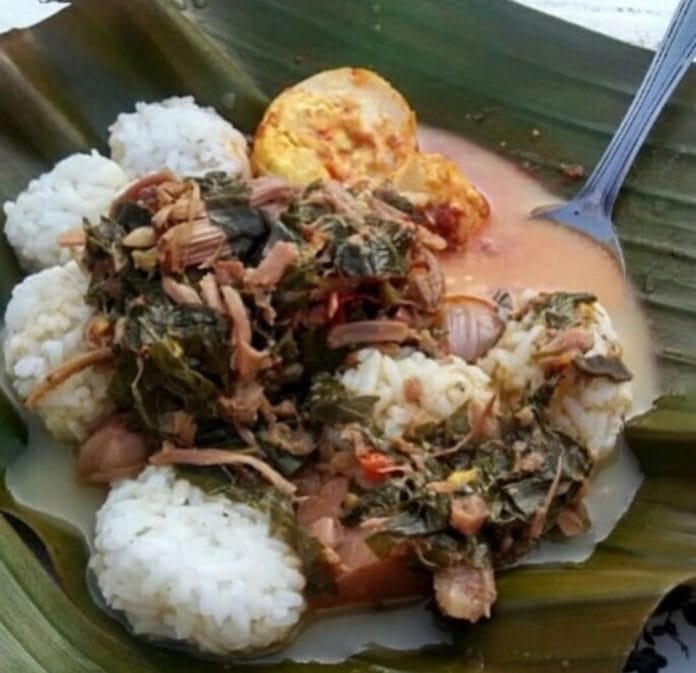 Ilustrasi Nasi Penggel Khas Kebumen (Akun Instagram @nasi.penggel)