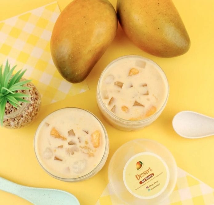 Salah satu minuman dingin yang lagi viral, Mango Sago. (Akun Instagram sago.mango)