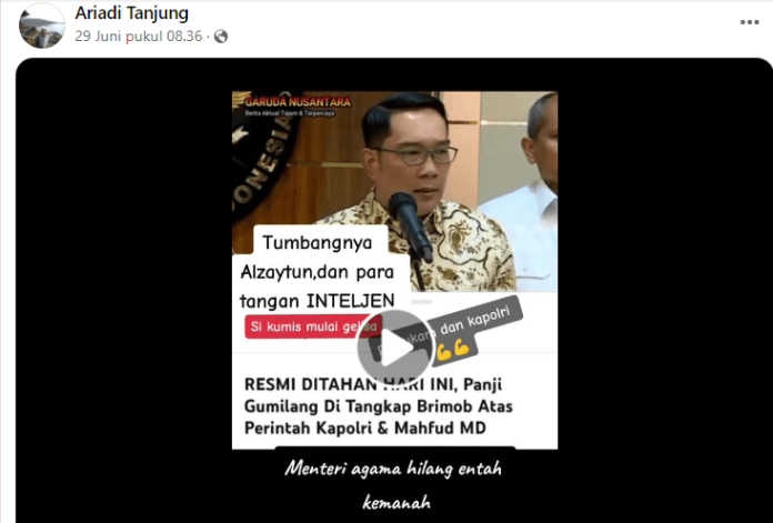 CEK FAKTA: Panji Gumilang Ditangkap Hari Ini Atas Perintah Kapolri dan Mahfud MD