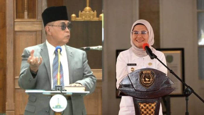 panji Gumilang nina agustina Sederet Potret Bupati Indramayu, Nina Agustina Bersama Ayahnya Da'i Bachtiar Menemui Panji Gumilang di Wisma Al Zaytun