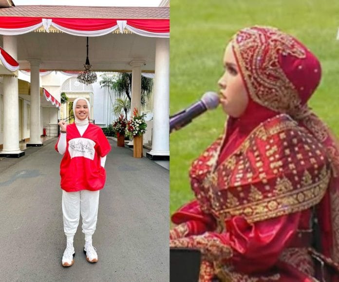 Putri Ariani di Istana Negara HUT ke-78 RI