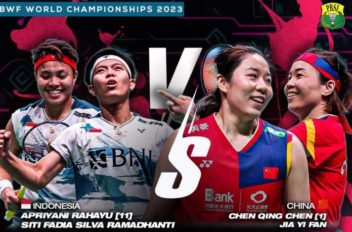 apri fadia bwf world championship 2023 Link Nonton Apri-Fadia di Final BWF World Championships 2023, Bisa Disaksikan Live Streaming RCTI Plus Badminton