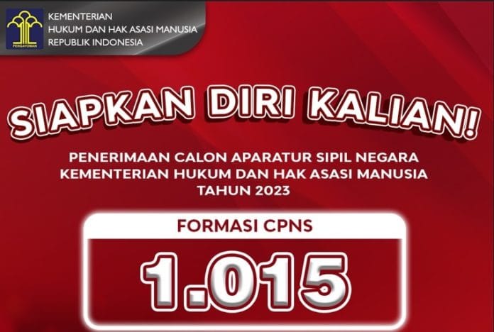 RESMI! Formasi CPNS Kemenkumham 2023 Diumumkan, Ada 1.025 Lowongan CASN dan 1.563 PPPK: Ini Jadwal, Link dan Syarat Pendaftarannya