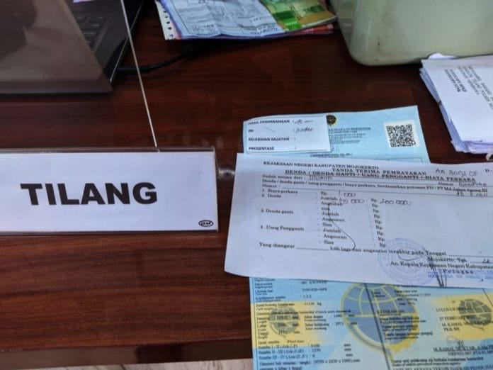 Ilustrasi surat tilang. Istimewa