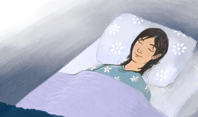 Ilustrasi tidur nyenyak.