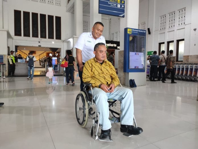 Ilustrasi Penyandang Disabilitas yang dapat KPDJ dan bansos DKI. (Dokumen PT KAI)