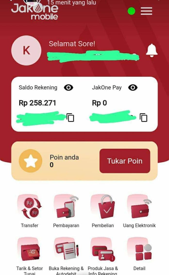 Ilustrasi contoh aplikasi JackOne untuk pencairan dan belanja dengan dana KJP Plus. (Akun Facebook)