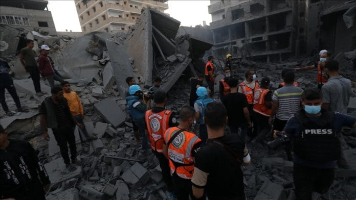 Kondisi Jalur Gaza Foto terbaru dari Jalur Gaza memperlihatkan kerusakan bangunan akibat serangan Israel