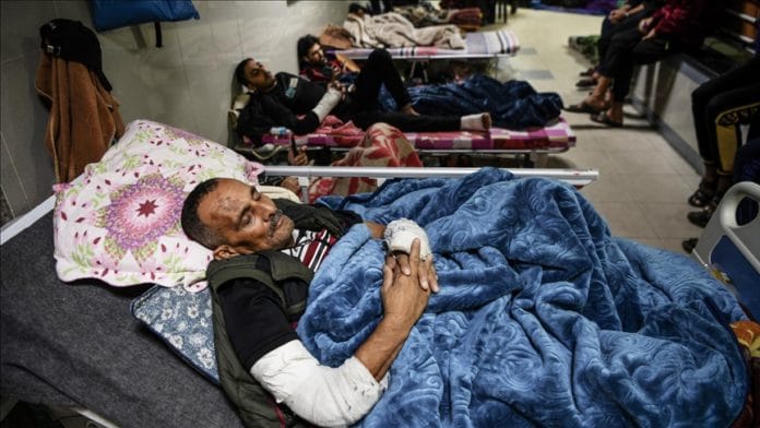 Suasana Rumah sakit di Gaza yang juga kena wabah penyakit, selain serangan Israel