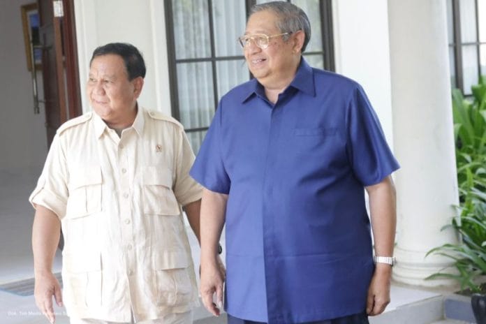 Prabowo Subianto dan Susilo Bambang Yudhoyono.