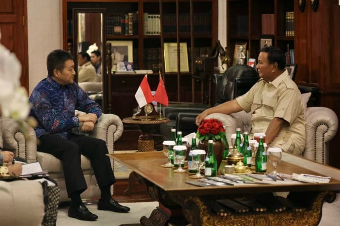 Prabowo Subianto dan Duta Besar China di Indonesia, Lu Kang.