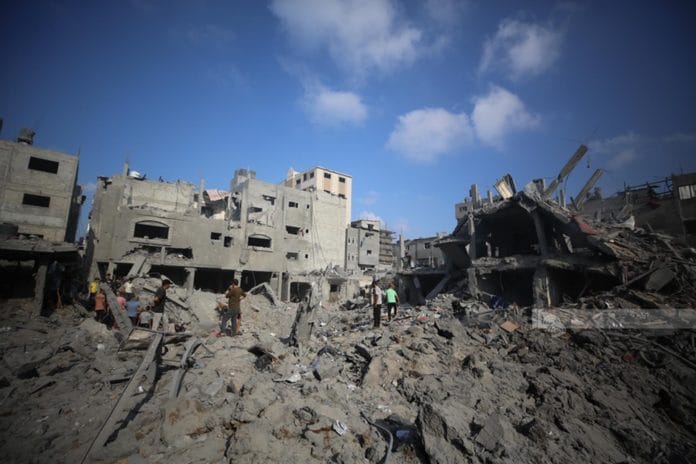 Serangan Israel ke Gaza pada 22 November/wafa.ps