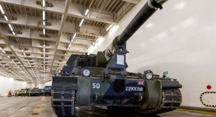 Sistem artileri AS90. SPG Inggris ini juga digunakan oleh Angkatan Bersenjata Ukraina / Foto sumber terbuka