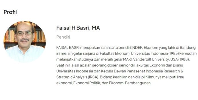 Ekonom Faisal Basri Wafat: Ini Alamat Rumah Duka dan Rencana Pemakaman