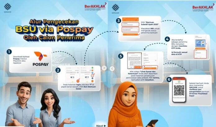 Begini Cara Pencairan BSU 2025 Lewat Aplikasi Pospay
