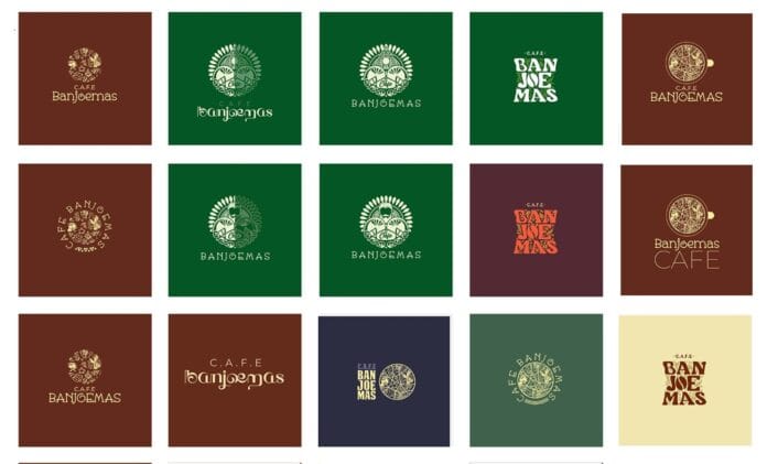 Usulan desain logo Banjoemas Resto dan Kafe milik Alumni Unsoed di Taman Ismail Marzuki (TIM), Cikini, Jakarta Pusat