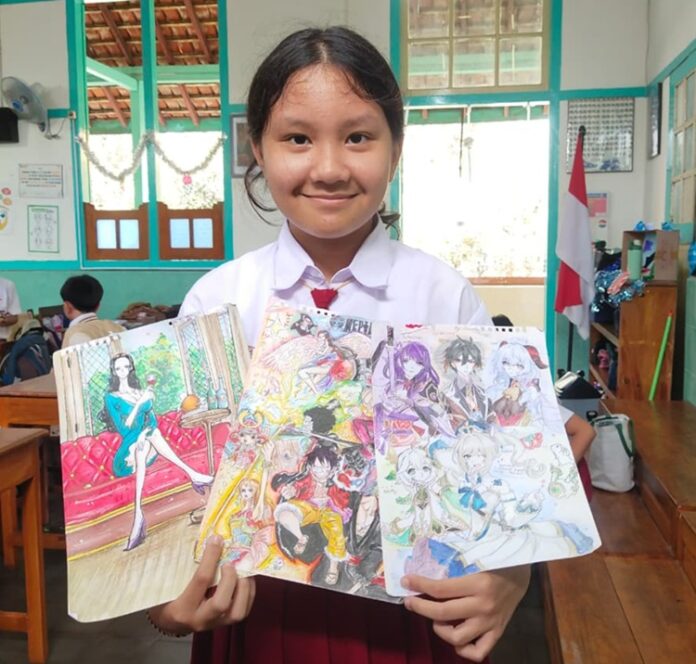 Diandra dan Dunia Gambar: Dari Coretan Kecil hingga Cinta pada One Piece